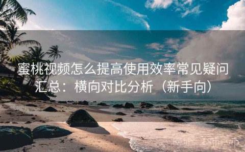 蜜桃视频怎么提高使用效率常见疑问汇总：横向对比分析（新手向）