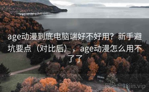 age动漫到底电脑端好不好用？新手避坑要点（对比后），age动漫怎么用不了了