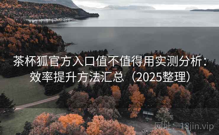 茶杯狐官方入口值不值得用实测分析：效率提升方法汇总（2025整理）