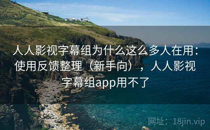 人人影视字幕组为什么这么多人在用：使用反馈整理（新手向），人人影视字幕组app用不了