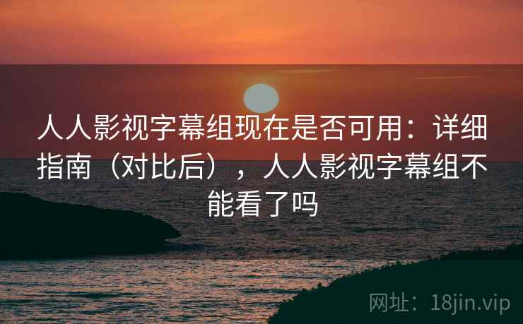 人人影视字幕组现在是否可用：详细指南（对比后），人人影视字幕组不能看了吗