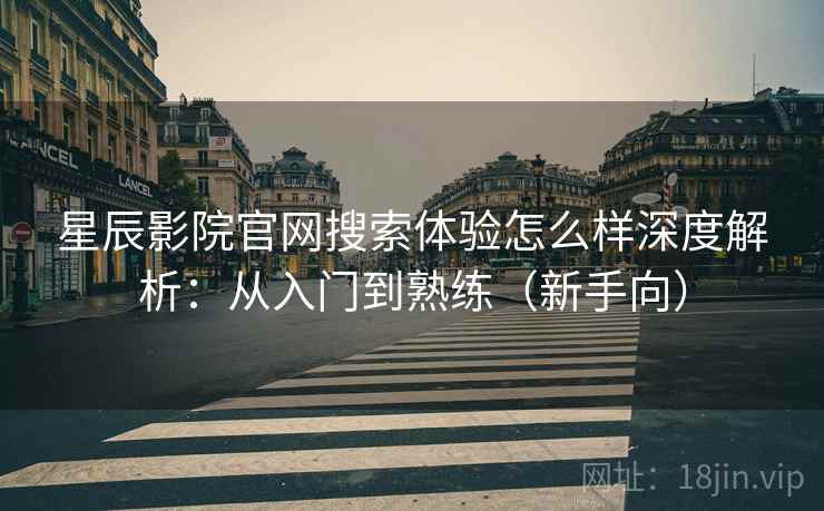 星辰影院官网搜索体验怎么样深度解析：从入门到熟练（新手向）